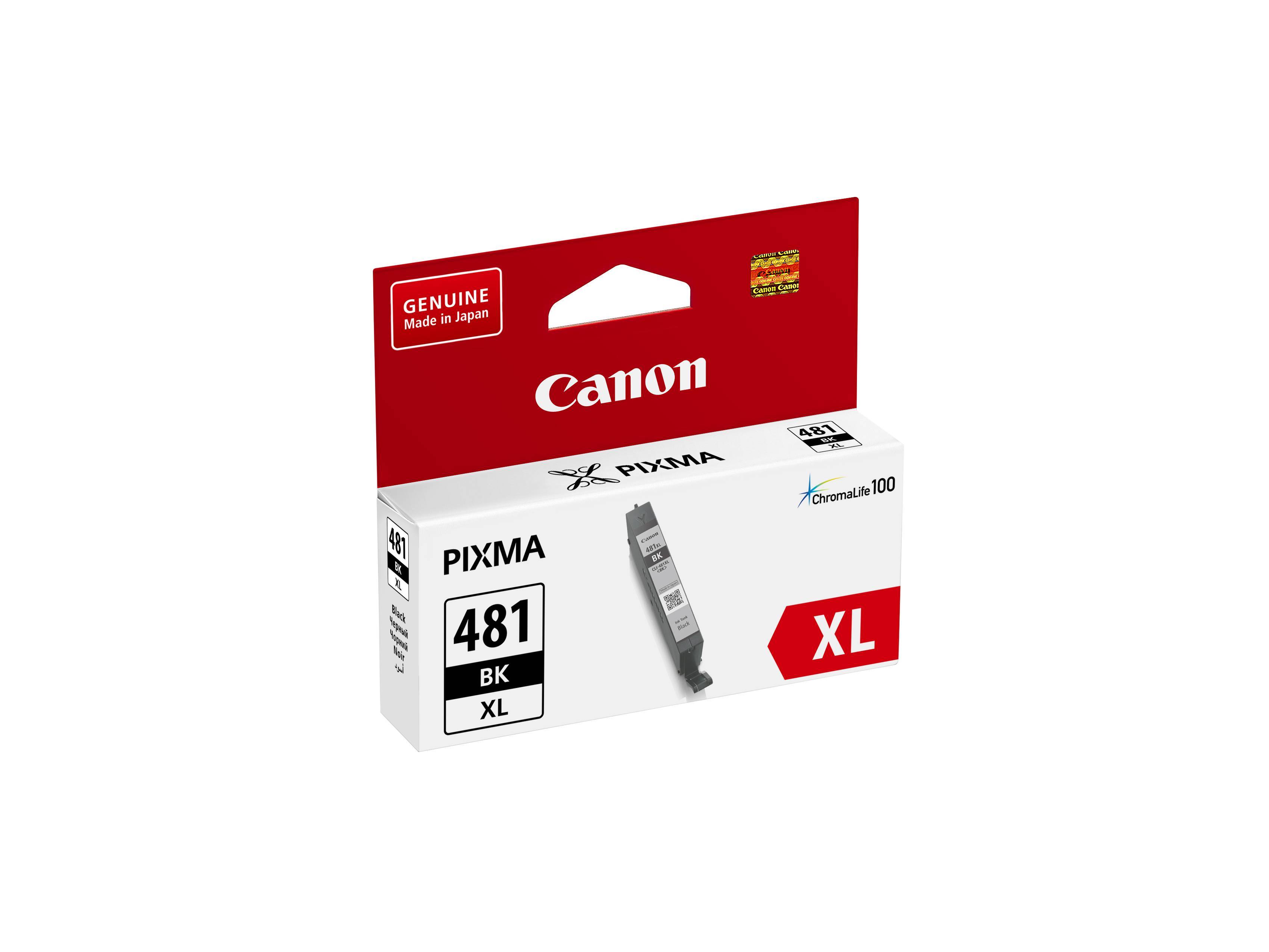Картридж CANON CLI-481XL BK чёрный, увеличенной емкости, 2280 стр