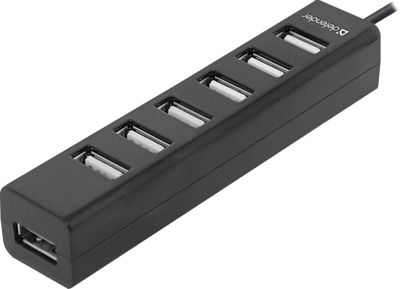 Defender Универсальный USB разветвитель Quadro Swift USB2.0, 7 портов