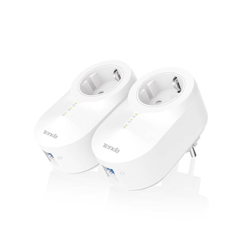 Tenda PH6 Набор 2хPowerLine адаптеров AV1000 со встроенной розеткой