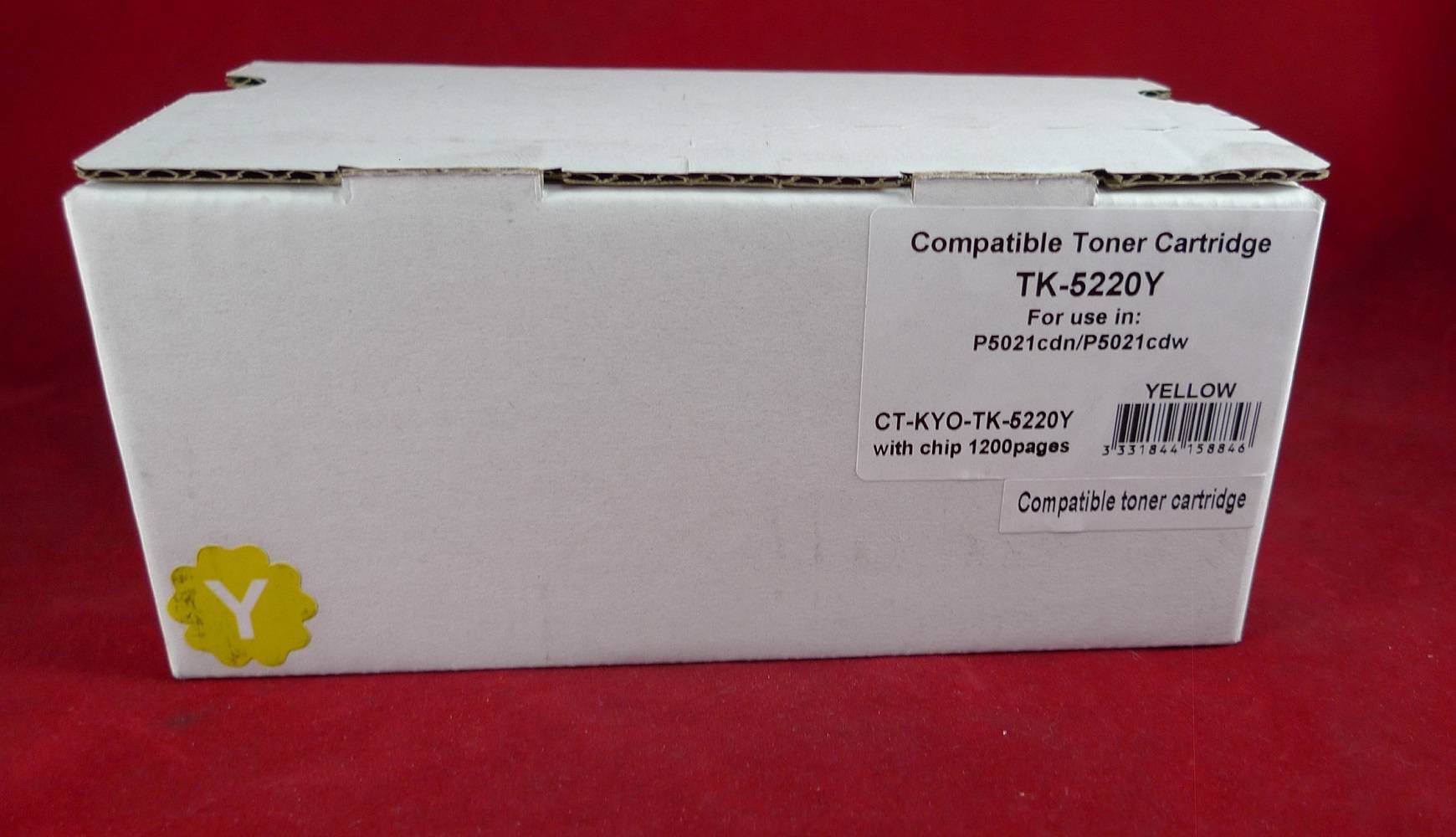 Тонер-картридж для Kyocera Ecosys P5021cdn/P5021cdw/M5521cdn/M5521cdw TK-5220Y yellow 1.2K  ELP Imaging®