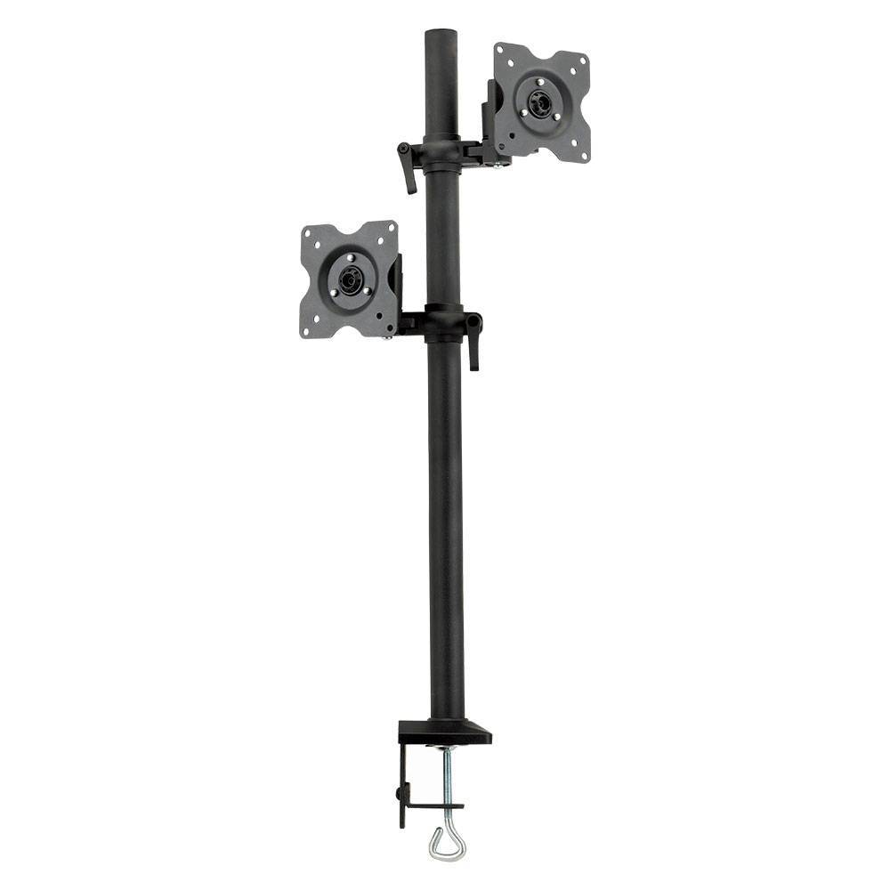Кронштейн Kromax OFFICE-5 черный для 2-х мониторов LCD 15"-32", настольный, VESA 75x75/100x100, высота до 730 мм