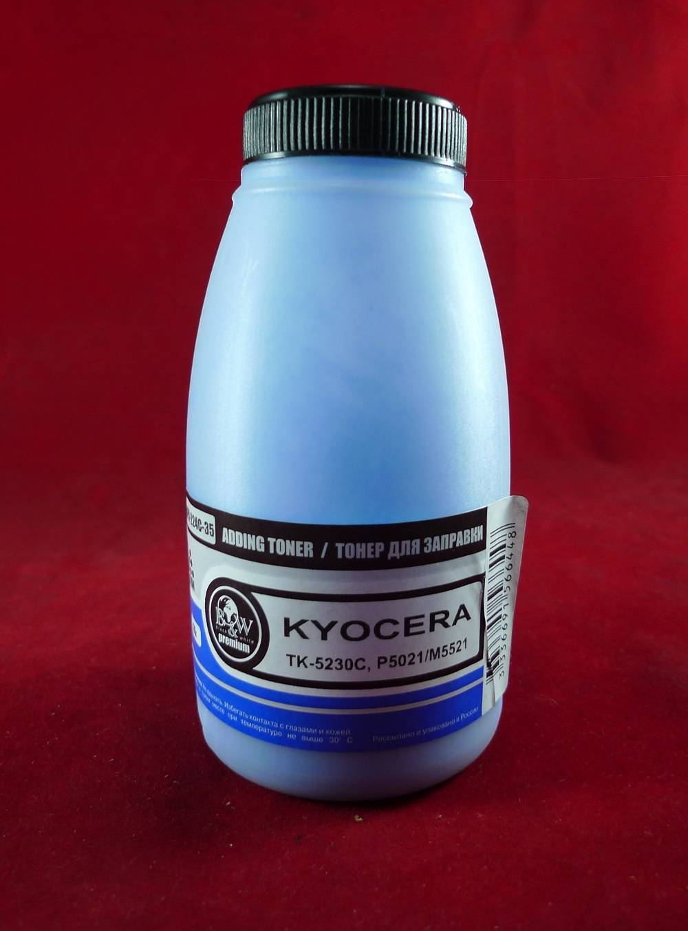 Тонер для Kyocera TK-5230C, P5021/M5521 Cyan (фл. 35г) 2.2K B&W Premium фас.Россия