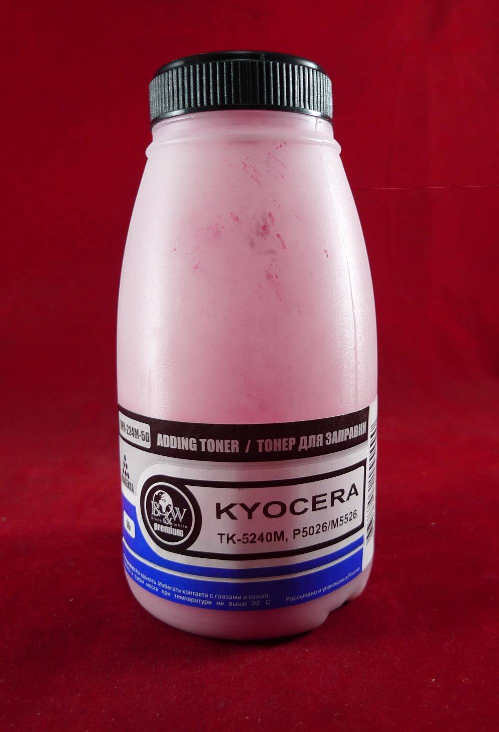 Тонер для Kyocera TK-5240M, P5026/M5526 Magenta (фл. 50г) 3K B&W Premium фас.Россия