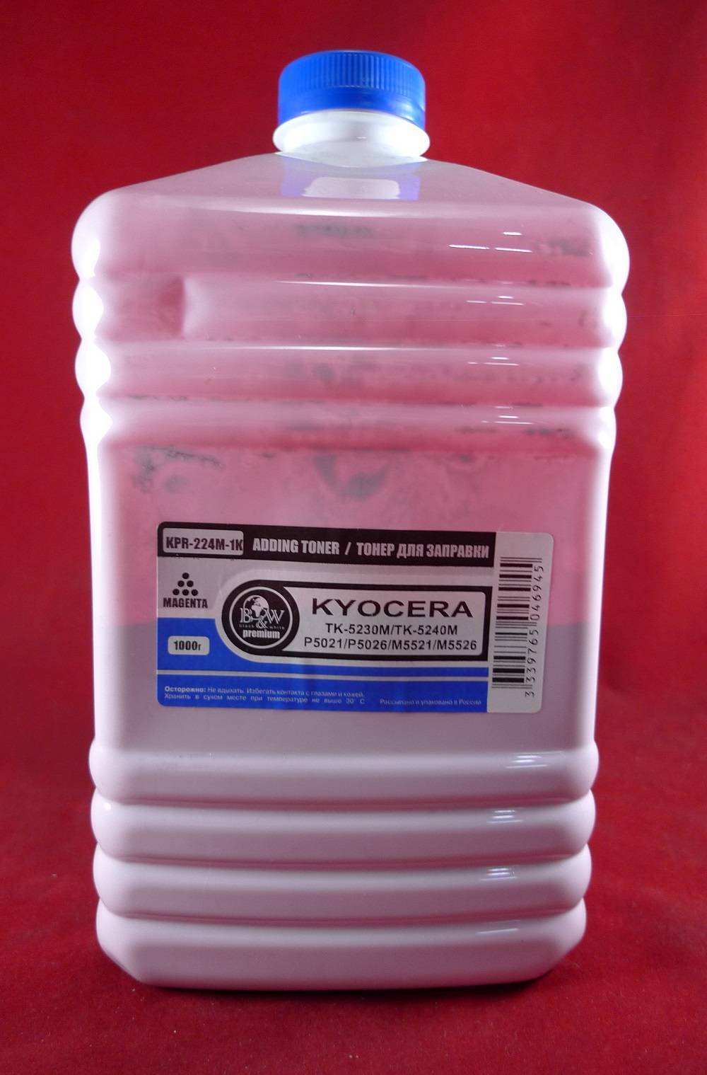 Тонер для Kyocera TK-5220/5230/5240/5140/5150/5160/5270/5280/5290/8115/895/590/580 Magenta (ф. 1кг) B&W Premium
