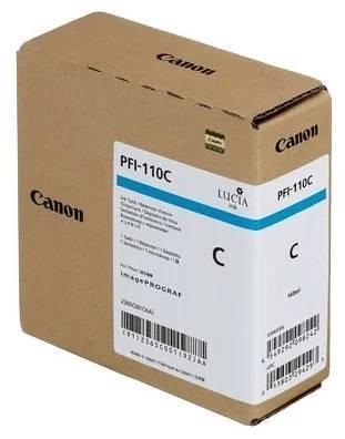 Картридж CANON PFI-110 C голубой,  160 мл