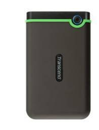 Внешний жесткий диск 1TB Transcend StoreJet 25M3G, 2.5", USB 3.1, резиновый противоударный, Милитари зеленый
