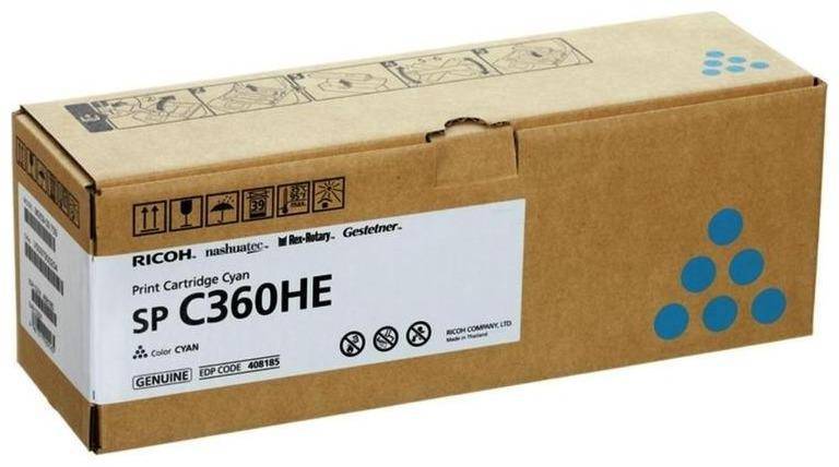 Тонер-картридж тип SP C360HE (5K) голубой Ricoh SP C360DNw/SP C360SNw/SP C360SFNw/SP C361SFNw