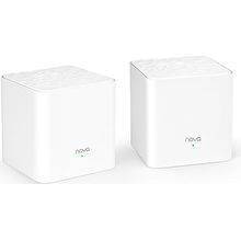 Tenda MW3(2-pack) Двухдиапазонная Wi-Fi Mesh система АС1200, до 300 Мбит/с на 2,4 ГГц + до 867 Мбит/с на 5 ГГц