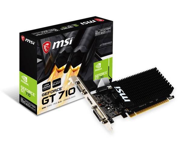 Видеокарта GT710 2GB MSI 2GD3H LP (GT 710 2GD3H LP)