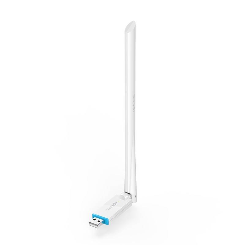 Tenda U2 v5.0 Адаптер Wi-Fi AX300, 2,4 ГГц, до 286 Мбит/с, передатчик 20 dBm, подключение USB, 1х6dBi внешняя антенна