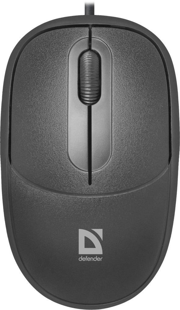 Defender Мышь проводная оптическая Datum MS-980, 3 кнопки, 1000dpi, чёрный, USB.