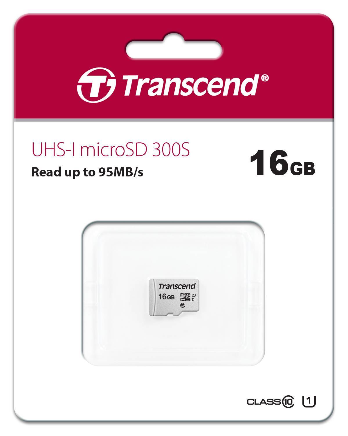 Флеш карта microSD 16GB Transcend microSDHC Class 10 UHS-1 U1, (без адаптера), TLC