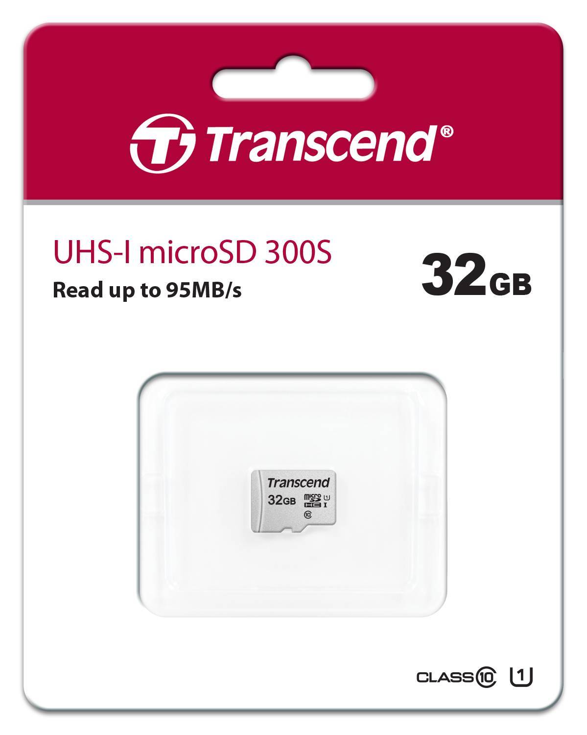 Флеш карта microSD 32GB Transcend microSDHC Class 10 UHS-1 U1, (без адаптера), TLC