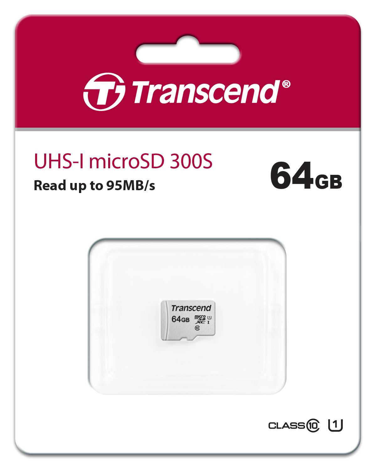 Флеш карта microSD 64GB Transcend microSDXC Class 10 UHS-I U1, (без адаптера), TLC