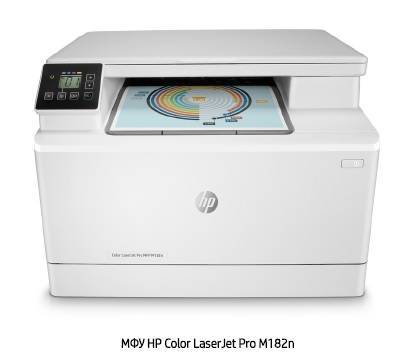 МФУ лазерное HP Color LaserJet Pro M182n А4/цв/16стр/Ethernet
