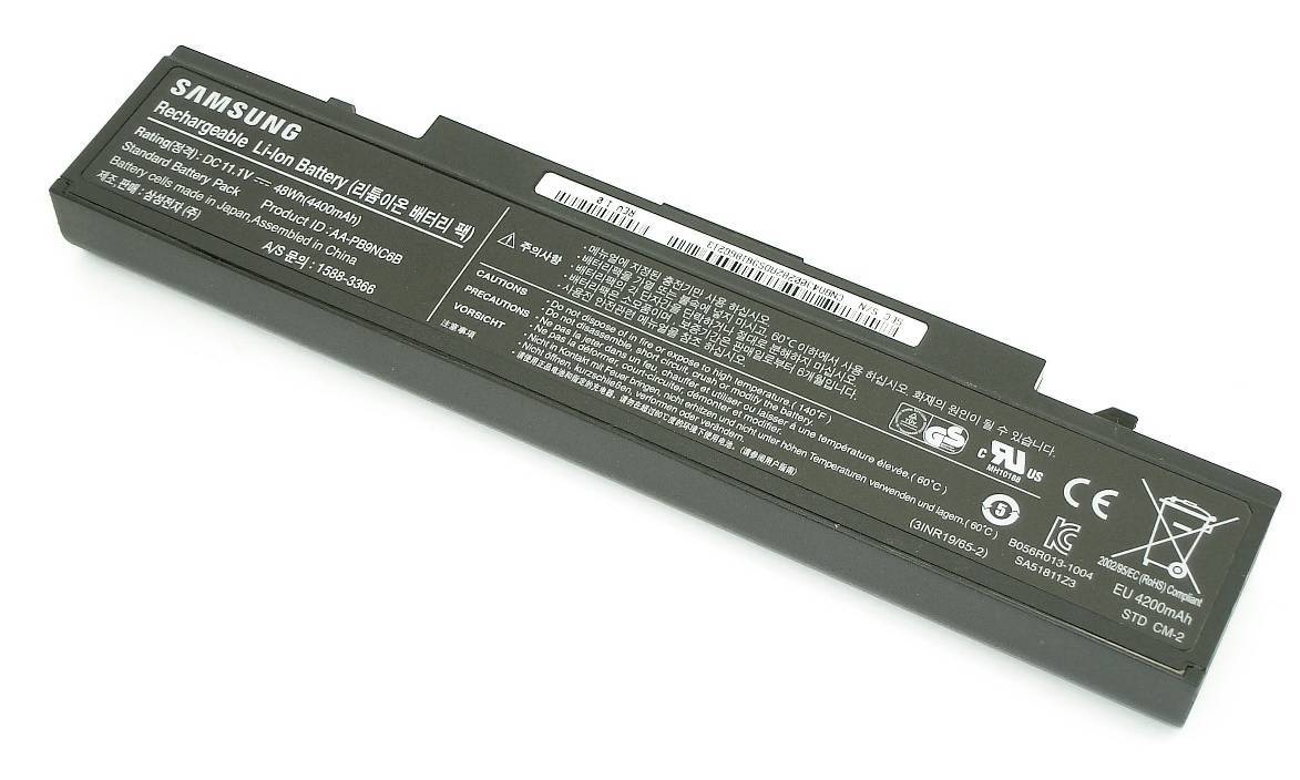 Батарея для Samsung Q320/Q430/Q530/R480/R420/R520/R510/R580 11.1V 48Wh черная (AA-PB9NC5B/AA-PB9MC6B)