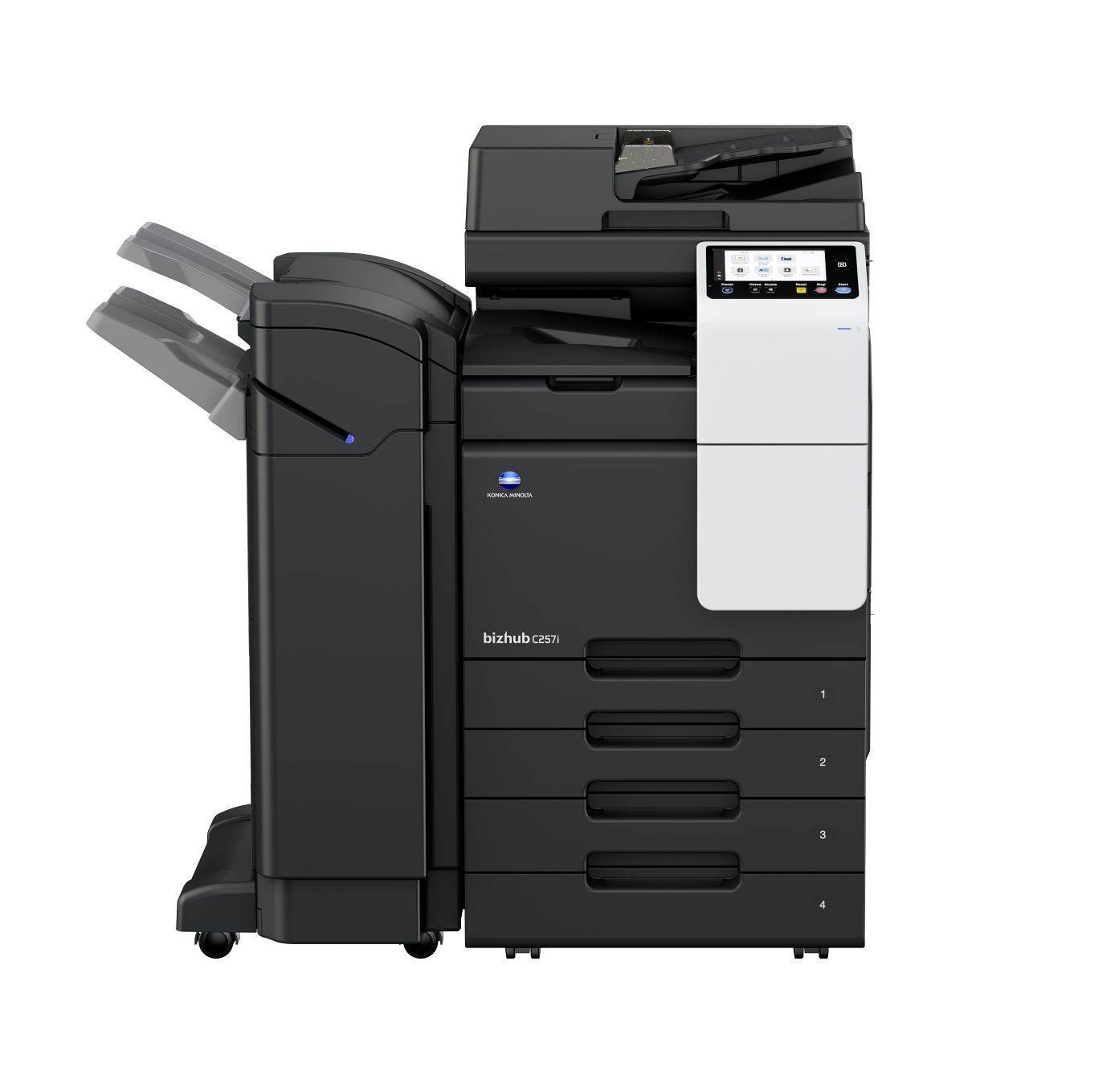 МФУ лазерное цветное Konica Minolta bizhub C257i (A3, 6Гб, 25 стр/мин, дуплекс, сеть, 256Гб(SSD),7" панель, 2x500 л, без