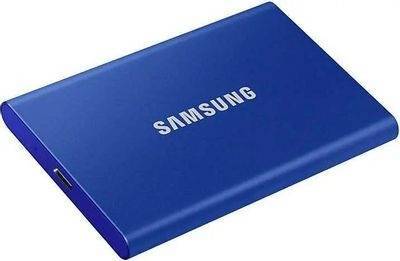 Твердотельный диск 2TB Samsung Т7 Portable MU-PC2T0T, V-NAND, USB 3.2 Gen 2 Type-C  [R/W - 1000/1050 MB/s]