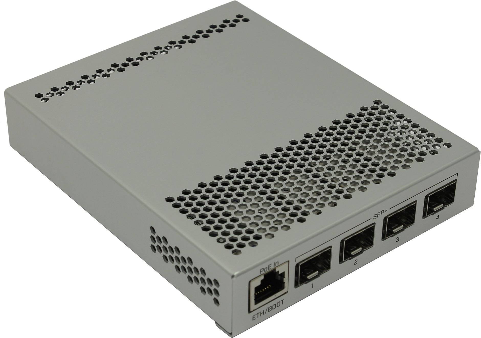 MikroTik CRS305-1G-4S+IN Коммутатор управляемый Cloud Router Switch, 1x1 Гбит/с, SFP+ 4x10 Гбит/с
