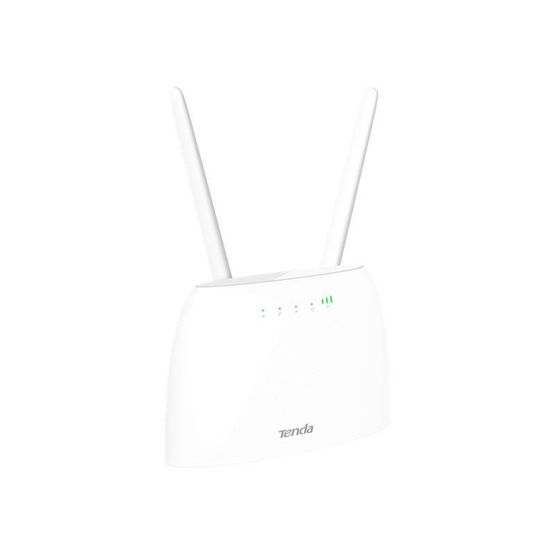 Tenda 4G06 Wi-Fi Роутер N300, 2,4 ГГц до 300 Мбит/с, LTE/3G/4G до 150 Мбит/с, SIM-слот, 2 внешние 4G/3G антенны