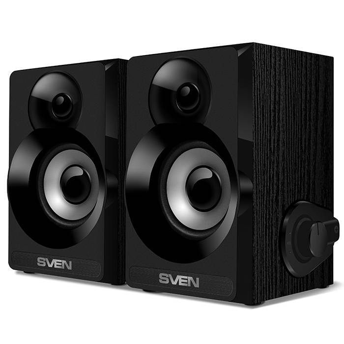 SVEN SPS-517, чёрный, акустическая система 2.0, USB, мощность 2x3 Вт(RMS)