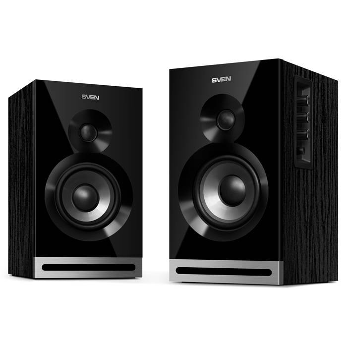 SVEN SPS-705, чёрный, акустическая система 2.0, мощность 2x20 Вт(RMS), щелевой фазоинвертор, Bluetooth