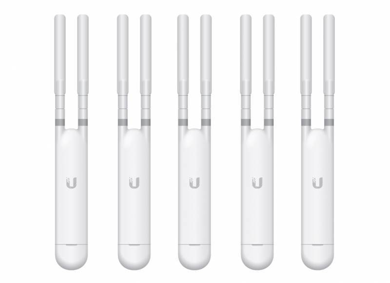 Ubiquiti UAP-AC-M-5 Комплект точек доступа UniFi AC Mesh 5-pack, 2,4/5 ГГц, до 867 Мбит/с, PoE, LAN 1x1 Гбит/с