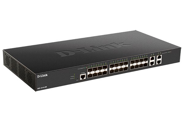 D-Link DXS-1210-28S/A1A Управляемый L2+ коммутатор с 24 портами 10GBase-X SFP+ и 4 портами 10GBase-T
