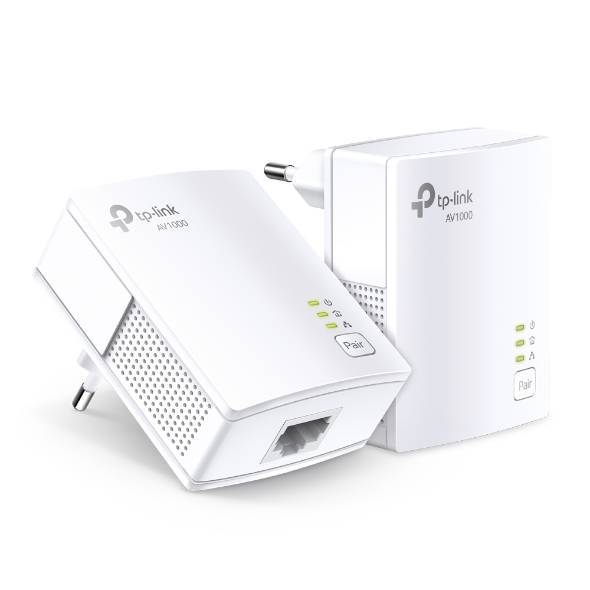 TP-Link TL-PA7017 KIT Комплект гигабитных адаптеров Powerline AV1000, Powerline 1000 Мбит/с, гигабитные порты 1+1