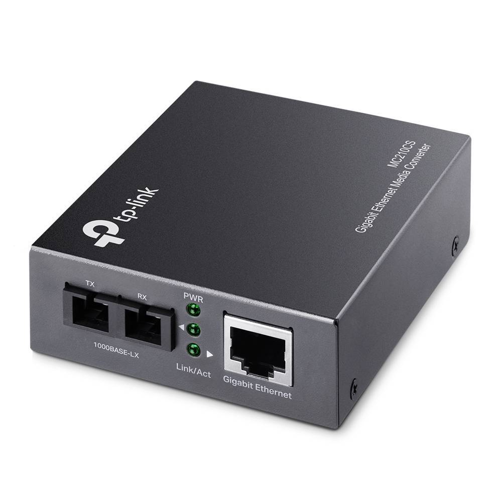 TP-Link MC210CS Одномодовый гигабитный оптический медиаконвертер с разъёмом SC