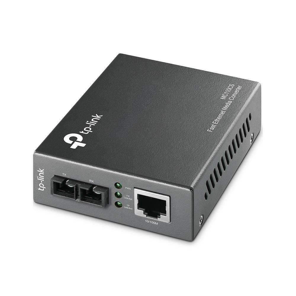 TP-Link MC110CS Одномодовый оптический медиаконвертер с разъёмом SC 100 Мбит/с