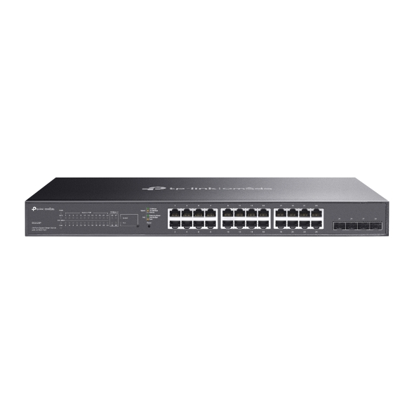 TP-Link SG2428P Omada 24-портовый гигабитный РоЕ-коммутатор Smart с 4 SFP-слотами