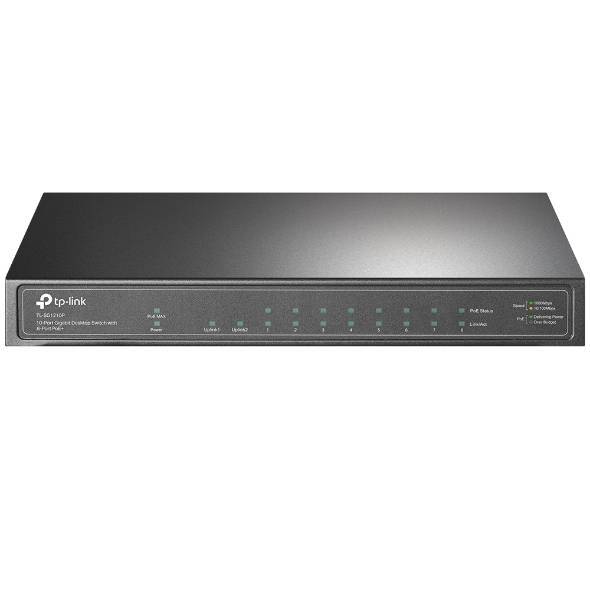 TP-Link TL-SG1210P 10-портовый гигабитный настольный коммутатор с 8 портами PoE+