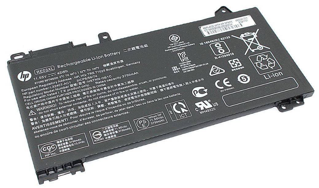 Батарея для HP ProBook 430G6/440G6/445G6/450G6/430G7440G7/450G7 (L32656-005/RE03XL) 40Wh 11.55V