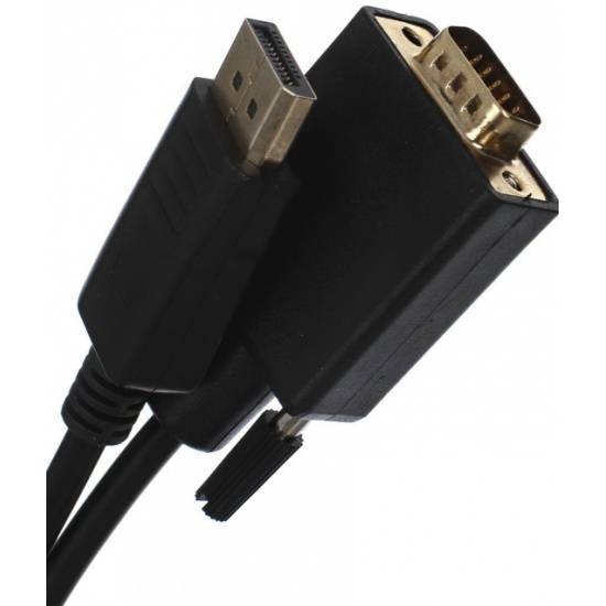 Кабель-переходник DP --> VGA_M/M 1,8м VCOM