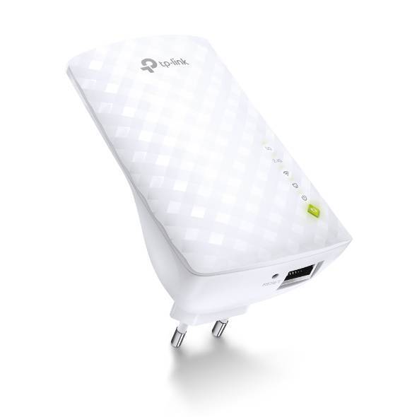 TP-Link RE200 Усилитель Wi-Fi сигнала AC750, до 300 Мбит/с на 2,4 ГГц + до 433 Мбит/с на 5 ГГц, 3 встроенные антенны