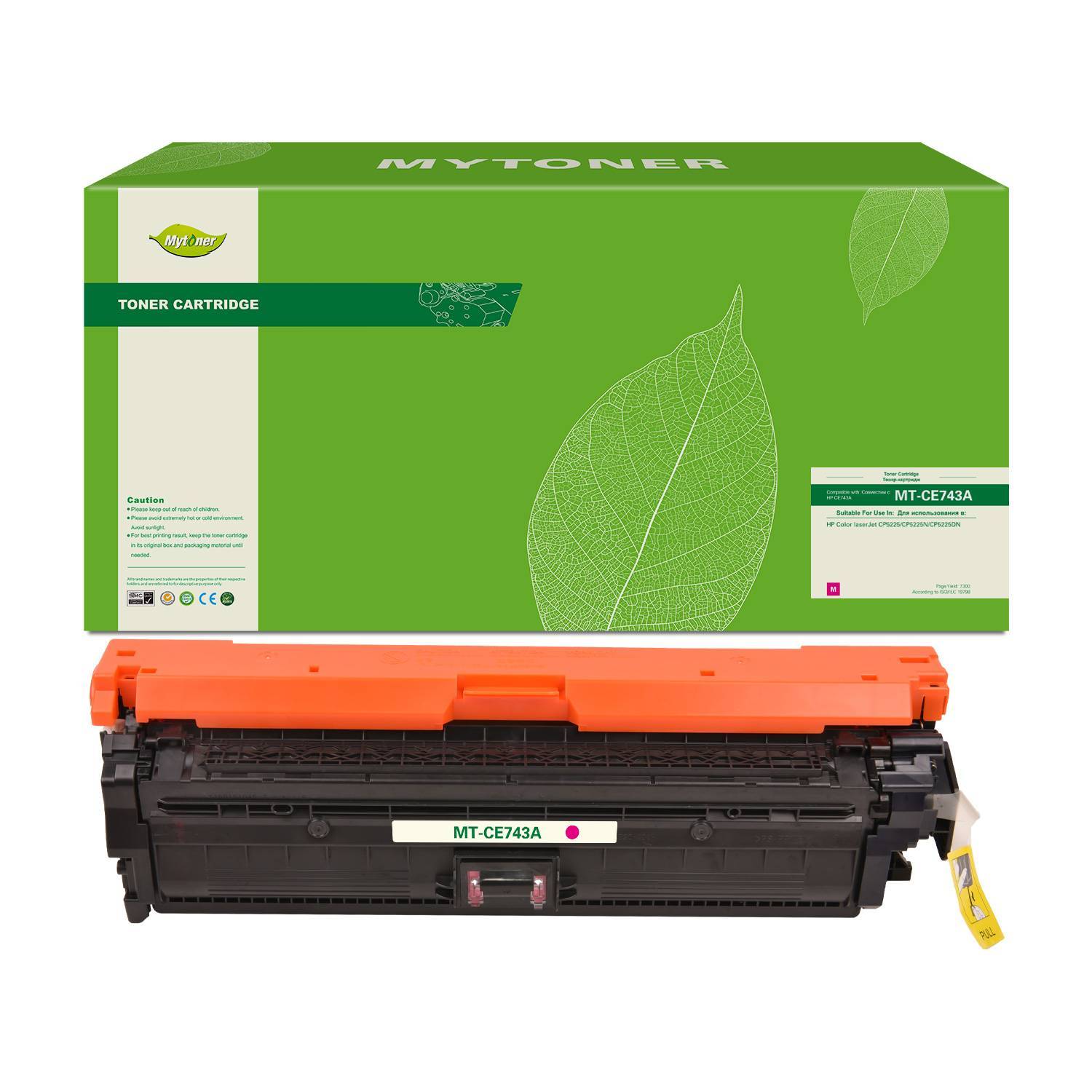 Картридж MyToner, аналог HP CE743A/307A красный 7.3k с чипом