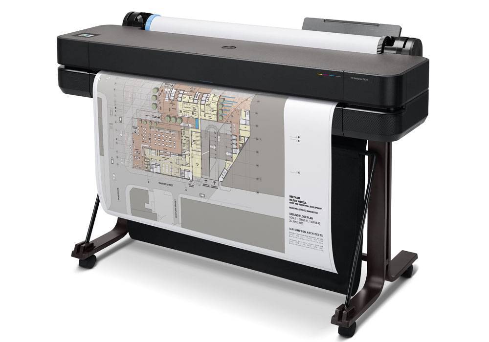 Плоттер струйный HP DesignJet T630 (А0, 36", 4-х цветная, 2400x1200dpi, 1Gb, WiFi, Lan, USB, подставка) замена 5HB11A