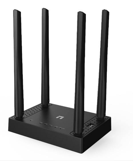 Netis N5 Двухдиапазонный роутер АС1200, 2,4-5ГГц / 300-867 Мбит/с, LAN 2x100 Мбит/с, WAN 1x100 Мбит/с, порт USB