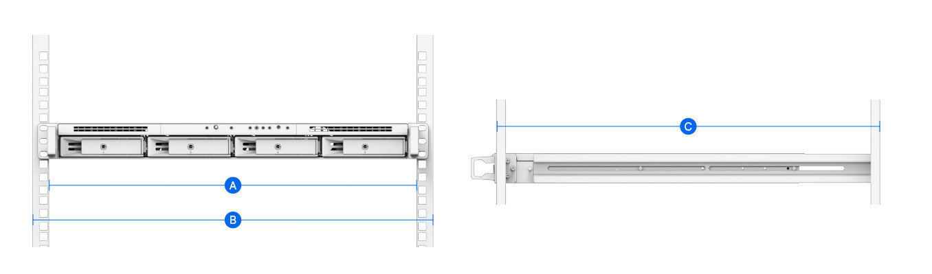 Synology RKM114 Комплект направляющих (фиксированные) для Synology RackStation