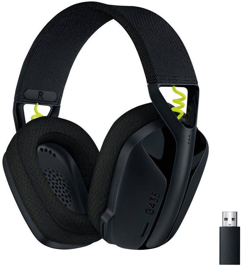 Logitech Гарнитура игровая G435 Lightspeed, беспроводная, для компьютера и игровых консолей, Bluetooth/радио, чёрный.