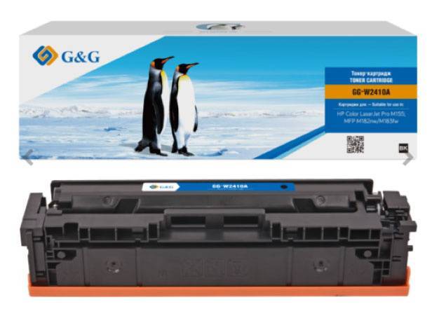 Картридж G&G, аналог HP W2410A/216A черный 1,05K с чипом