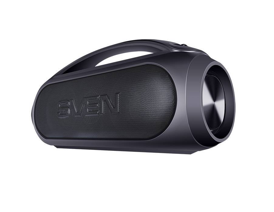 SVEN PS-380, черный (40 Вт, Waterproof (IPx5), TWS, Bluetooth, FM, USB, 3000мА*ч)