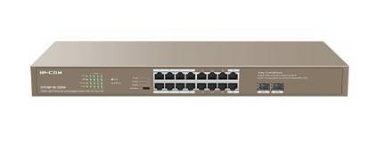 IP-COM G1118P-16-250W Коммутатор неуправляемый PoE, 18 портов, 16x1 Гбит/с, SFP 2x1 Гбит/с, PoE 16x30Вт (до 230Вт)
