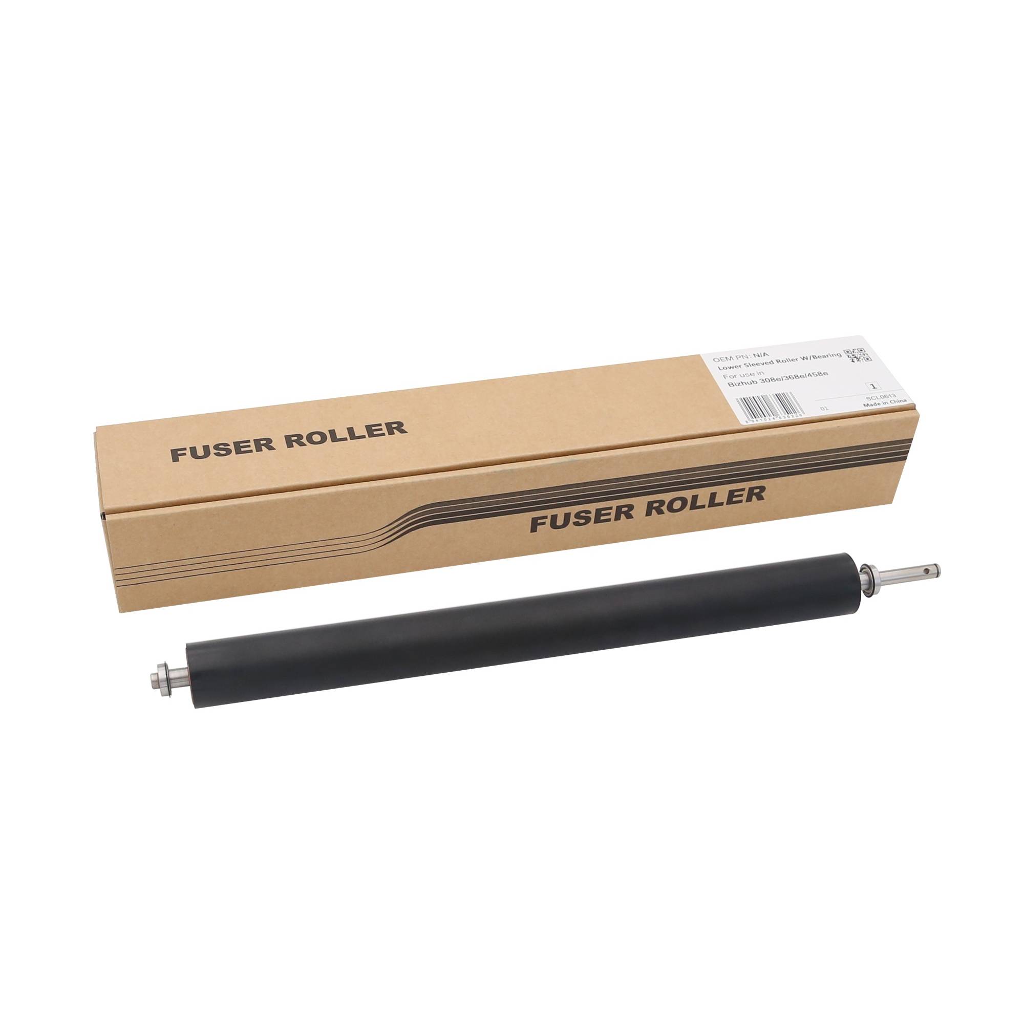 Резиновый вал с подшипниками для KONICA MINOLTA Bizhub 308e/368e/458e (AA6UR70500-lower / AA6VR70600-lower) CET