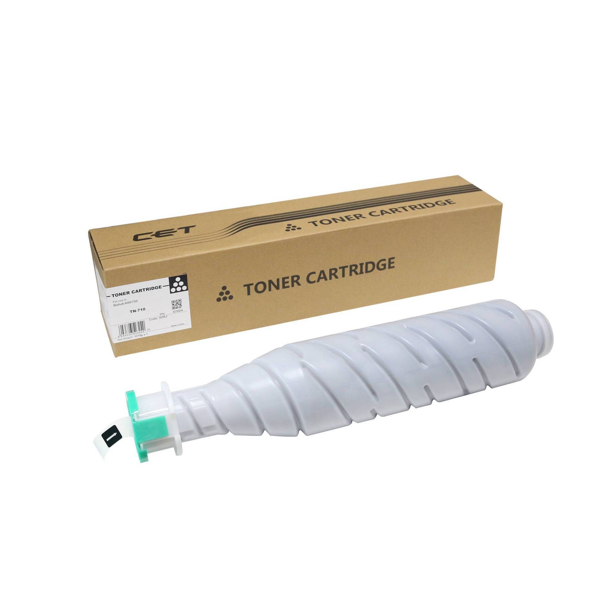 Тонер-картридж для KONICA MINOLTA Bizhub 600/601/750/751 (KB7) 1270г, 55000 стр.(02XJ/TN-710/TN710) CET