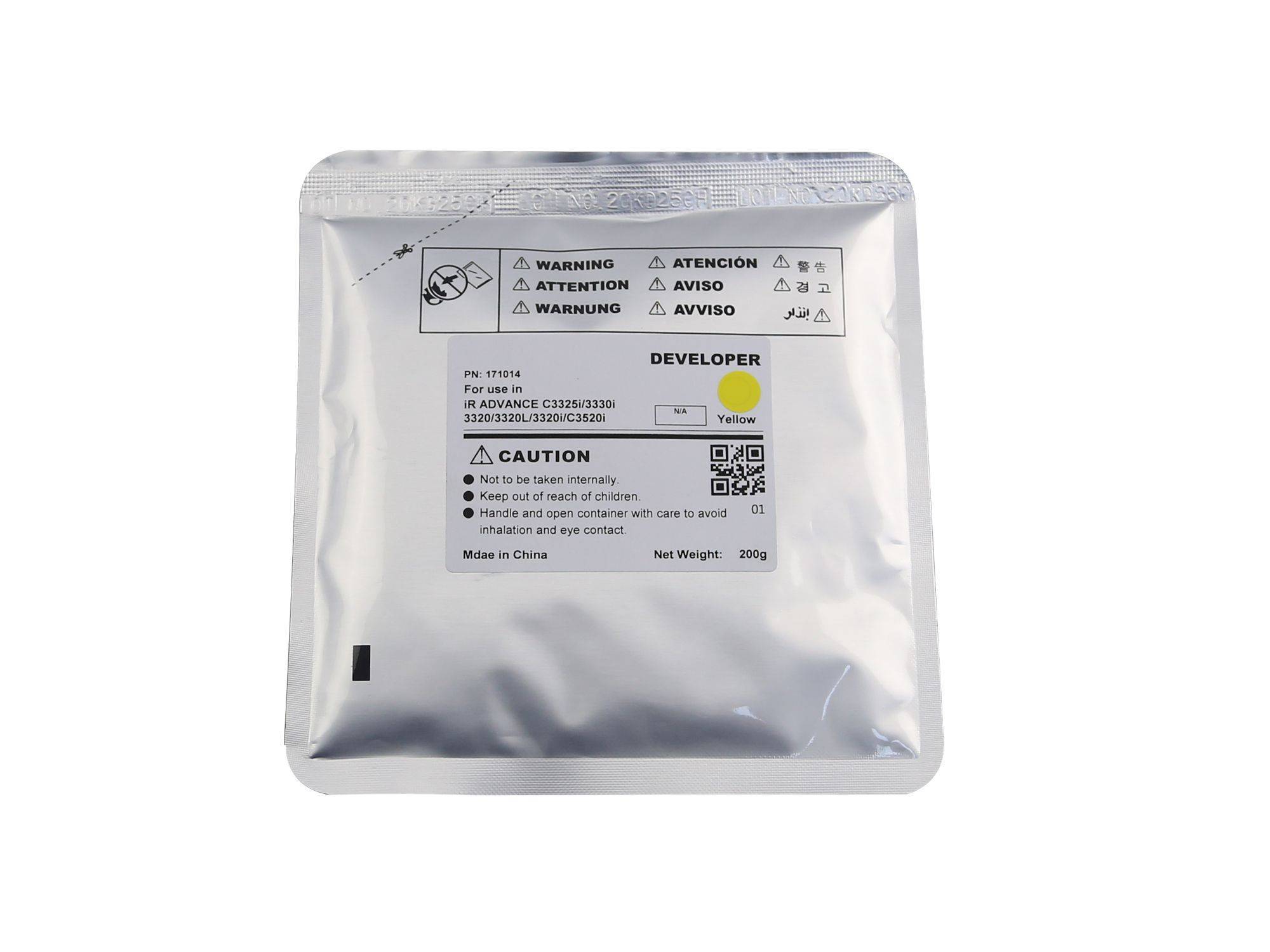 Девелопер для CANON iR ADVANCE C3320/3325i/3330/3525i/3530i Yellow, 200г, 240000 стр. (FM1-B264-Dev) CET