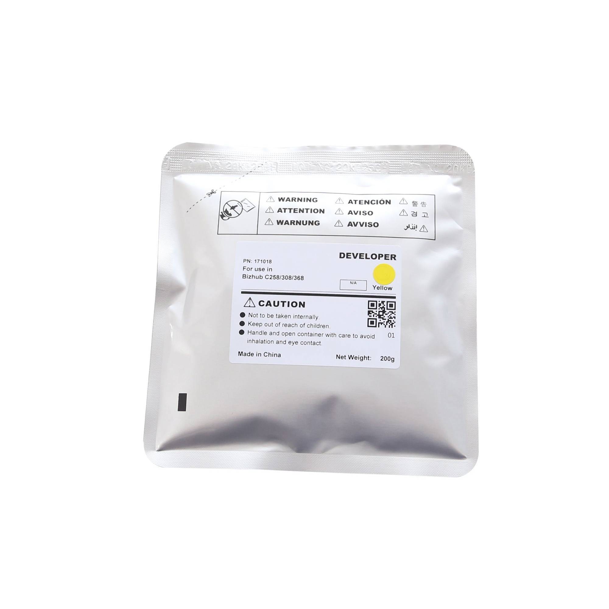 Девелопер для KONICA MINOLTA Bizhub C258/C308/C368 Yellow 200г, 600000 стр. (DV-313Y-dev) CET