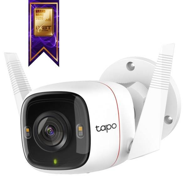 TP-Link Tapo C320WS Уличная Wi-Fi камера, 2560×1440 (2K), Wi-Fi 2,4 ГГц, 2T2R, 2 внешние антенны, 1 порт Ethernet