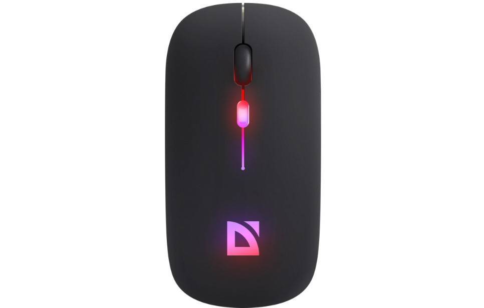 Defender Мышь беспроводная оптическая Touch MM-997 черн,2.4+Bluetooth,RGB,400mAh,бесшумная.